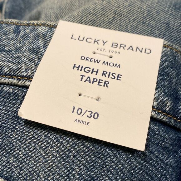 NWT Lucky Brand Drew Mom High Rise Taper Sz. 10/30 Ankle - Picture 3 of 11